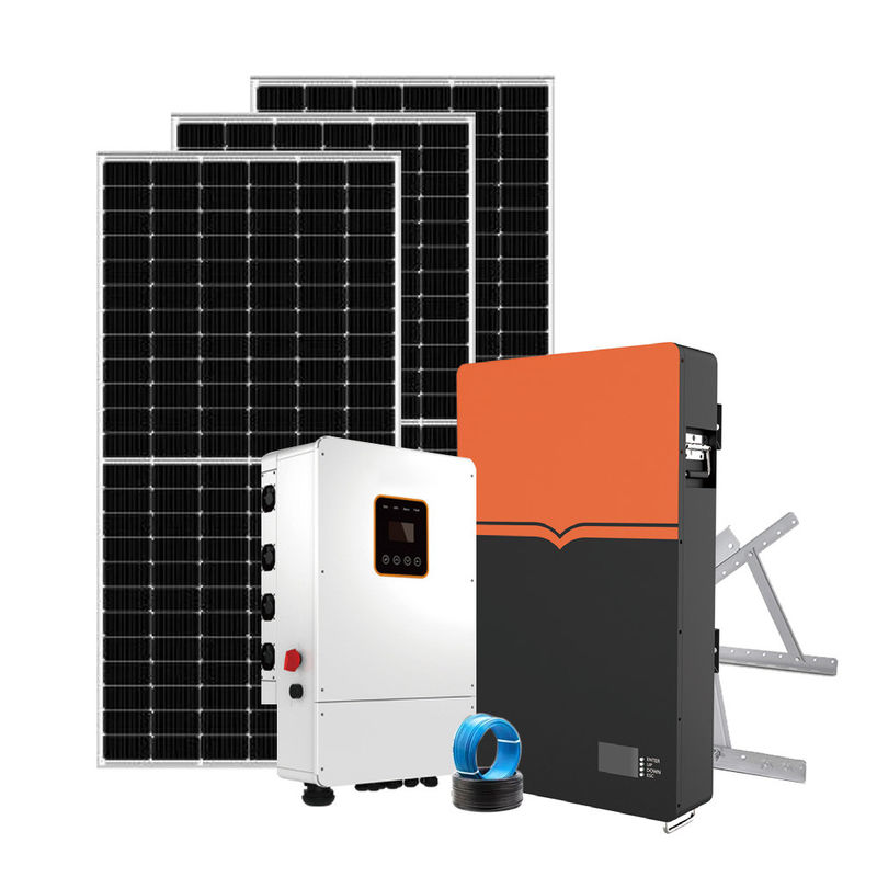 Solarenergie-Lösungen an der Wand befestigtes Wohndes solarenergie-System-niedrige Volt-51.2V 9.5KWh