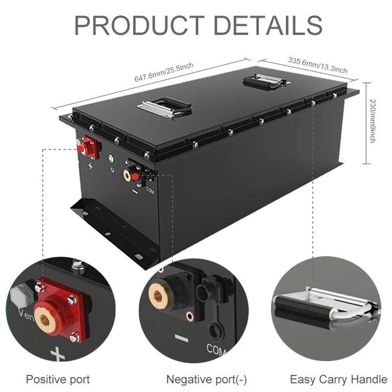 tiefe Zyklus-Batterie 51.2v 100ah Lithium 5.12KWh RV für Golfmobile