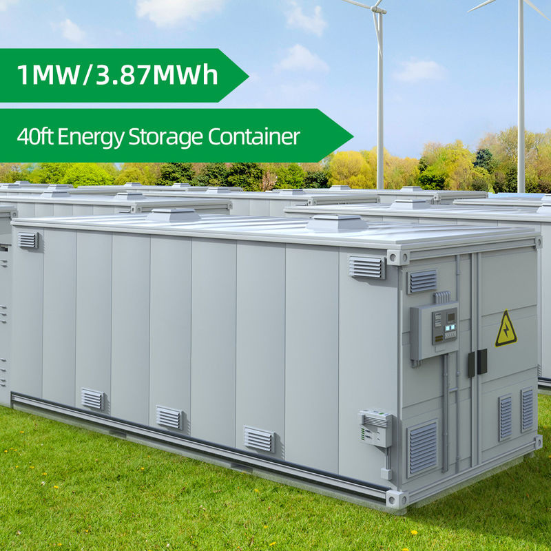40ft ESS 1MW 3,87MWh Container Energiespeichersystem Spitzenhaar Rasur Solarenergie Energiespeicher